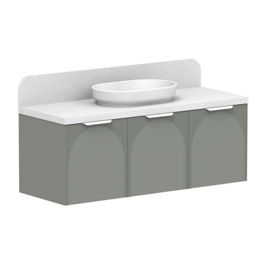 ADP Archie All-Door Wall Hung 1350mm Single Center Bowl Vanity Cabinet