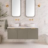 ADP Archie All-Door Wall Hung 1350mm Double Bowl Vanity Cabinet