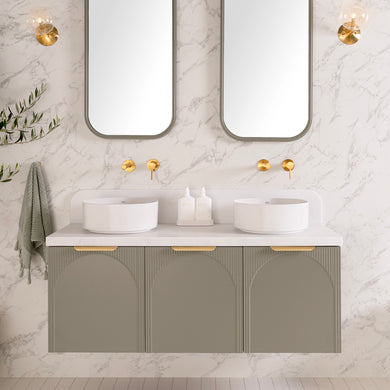 ADP Archie All-Door Wall Hung 1350mm Double Bowl Vanity Cabinet