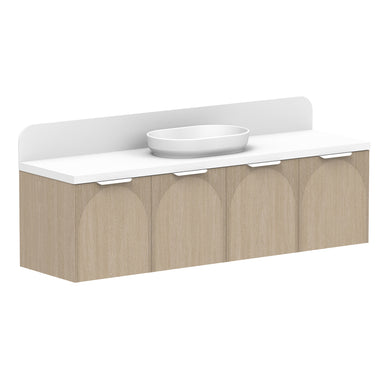 ADP Archie All-Door Wall Hung 1800mm Single Center Bowl Vanity Cabinet