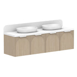 ADP Archie All-Door Wall Hung 1800mm Double Bowl Vanity Cabinet
