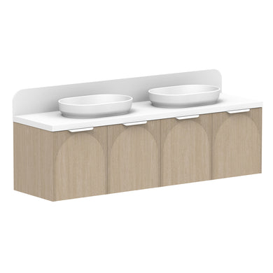 ADP Archie All-Door Wall Hung 1800mm Double Bowl Vanity Cabinet