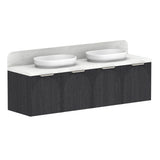 ADP Archie All-Door Wall Hung 1800mm Double Bowl Vanity Cabinet