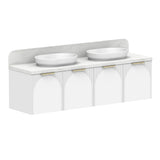 ADP Archie All-Door Wall Hung 1800mm Double Bowl Vanity Cabinet