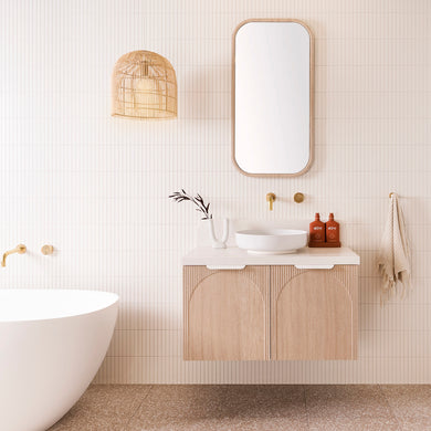 ADP Archie All-Door Wall Hung 900mm Single Center Bowl Vanity Cabinet