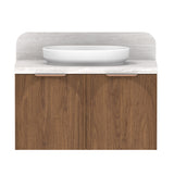 ADP Archie All-Door Wall Hung 900mm Single Center Bowl Vanity Cabinet