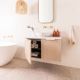 ADP Archie All-Door Wall Hung 900mm Single Center Bowl Vanity Cabinet