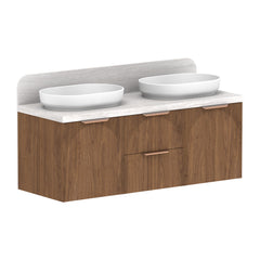 ADP Archie Door & Drawer Wall Hung 1350mm Double Bowl Vanity Cabinet