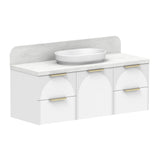 ADP Archie Door & Drawer Wall Hung 1350mm Single Center Bowl Vanity Cabinet
