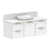 ADP Archie Door & Drawer Wall Hung 1350mm Single Center Bowl Vanity Cabinet