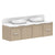 ADP Archie Door & Drawer Wall Hung 1800mm Double Bowl Vanity Cabinet