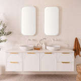 ADP Archie Door & Drawer Wall Hung 1800mm Double Bowl Vanity Cabinet