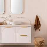 ADP Archie Door & Drawer Wall Hung 1800mm Double Bowl Vanity Cabinet