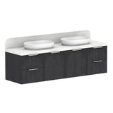 ADP Archie Door & Drawer Wall Hung 1800mm Double Bowl Vanity Cabinet