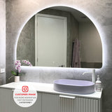 Arco Arch Backlit LED Mirror with Polished Edge and Demister | 11 sizes available, from 400mm to 1500mm |