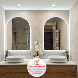 Arco Arch Backlit LED Mirror with Polished Edge and Demister | 11 sizes available, from 400mm to 1500mm |