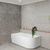 Arco 1500mm Freestanding Left Corner Bath, Matte White