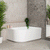 Arco Plus 1400mm Right Side Corner Bath, Gloss White