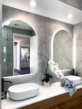 Arco Arch Backlit LED Mirror with Polished Edge and Demister | 11 sizes available, from 400mm to 1500mm |