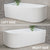 Comparison of the Arco right and left corner bathtub in white