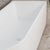 Arco 1600mm Right Corner Freestanding Bath, Matte White