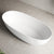 Byron Egg 1600mm Oval Artificial Stone Freestanding Bath, Matte White