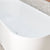 Avalon 1600mm Back to Wall Freestanding Bath, Matte White *Clearance Stock*