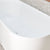 Avalon 1600mm Back to Wall Freestanding Bath, Matte White
