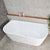 Avalon 1700mm Back to Wall Freestanding Bath, Matte White *Clearance Stock*