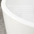 Avalon 1300mm Back to Wall Freestanding Bath, Gloss White