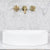 Dee Groove 465mm x 360mm Above-Counter Concrete Basin, Stone White