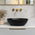 Byron Egg Oval 480mm x 350mm Artificial Stone Above-Counter Basin, Matte Black
