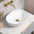 Byron Egg Oval 540mm x 400mm Artificial Stone Above-Counter Basin, Matte White
