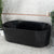 Brighton Groove 1700mm Fluted Oval Freestanding Bath, Matte Black *Clearance Stock*