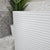 Brighton Corrugated 1500mm Ribbed Back to Wall Freestanding Bath, Gloss White *Clearance Stock*