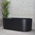 Brighton Corrugated 1700mm Ribbed Oval Freestanding Bath, Matte Black *Clearance Stock*