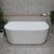 Brighton Groove 1700mm Fluted Oval Freestanding Back to Wall Bath, Gloss White *Clearance Stock*