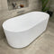 **CLEARANCE STOCK Brighton Groove 1700mm Fluted Oval Freestanding Bath, Gloss White