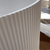 **CLEARANCE STOCK Brighton Groove 1500mm Fluted Oval Freestanding Bath, Matte White