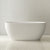 Egg Oval 1400mm Freestanding Bath, Gloss White