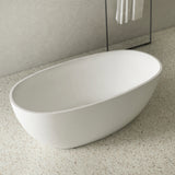 Egg Oval 1600mm Freestanding Bath, Gloss White