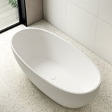 Egg Oval 1700mm Freestanding Bath, Matte White