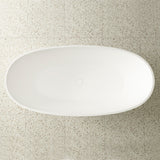 Egg Oval 1700mm Freestanding Bath, Gloss White