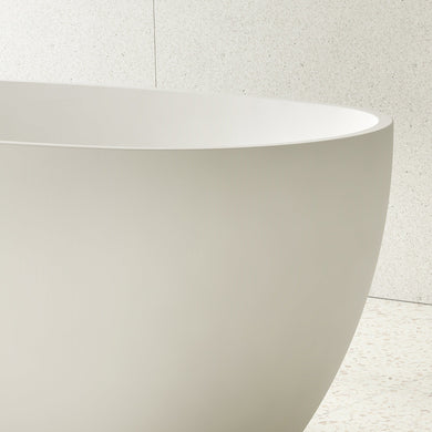 Egg Oval 1400mm Freestanding Bath, Gloss White