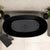 Byron Egg 1400mm Oval Artificial Stone Freestanding Bath, Matte Black