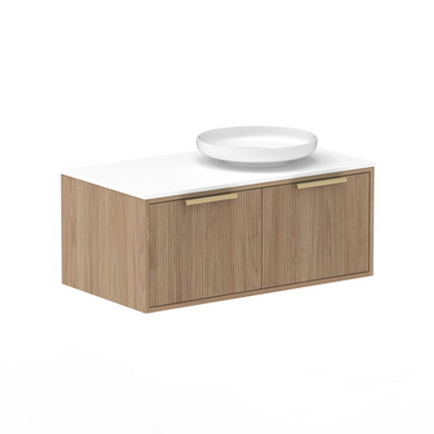 ADP Clifton Wall Hung 900mm Single Right Offset Bowl Vanity Cabinet