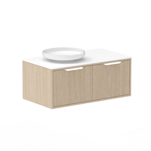 ADP Clifton Wall Hung 900mm Single Left Offset Bowl Vanity Cabinet