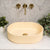 Stadio Groove 480mm Fluted Oval Artificial Stone Above-Counter Basin, Matte Baby Beige