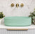 Stadio Groove 480mm Fluted Oval Artificial Stone Above-Counter Basin, Matte Mint Green