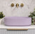 Stadio Groove 480mm Fluted Oval Artificial Stone Above-Counter Basin, Matte Lilac